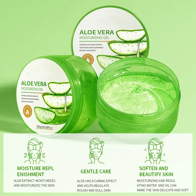 Remove acne herbal ingredients sun burn skin repair skin care Aloe vera soothing gel 98% moisturizing aloe vera gel