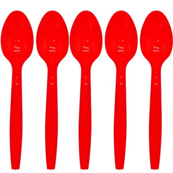 Cuchara roja 10 piezas