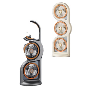 Triple Head Desk <b>Usb</b> Rechargeable 5 Speeds Quiet Oscillating Portable <b>Mini</b> Desktop <b>Fan</b> for Office Home - Product Image 1