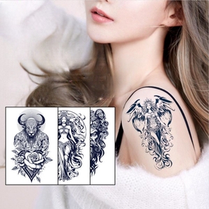 Jaguas mujeres <span class=keywords><strong>de</strong></span> larga duración impermeable temporal <span class=keywords><strong>pecho</strong></span> y brazo semipermanente <span class=keywords><strong>tatuaje</strong></span> pegatina papel cuerpo adhesivo - Product Image 2