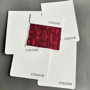 Tableau des couleurs de la carte de visite avec impression CMJN + <span class=keywords><strong>Pantone</strong></span> Pièces en carton avec logo personnalisé pour vêtements Textiles de maison Rideaux - Product Image 1