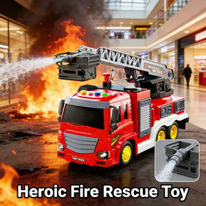 <span class=keywords><strong>Camion</strong></span> de pompiers en plastique Lucky Toys avec musique et interrupteur sonore <span class=keywords><strong>pour</strong></span> l'étude sonore – Jouet de sauvetage <span class=keywords><strong>pour</strong></span> enfants - Product Image 4