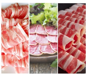 Trancheuse à viande semi-automatique pour bacon, <span class=keywords><strong>jambon</strong></span>, filet de bœuf et <span class=keywords><strong>machine</strong></span> à dé<span class=keywords><strong>couper</strong></span> les cubes et rouleaux congelés, trancheuse à poisson et saucisses congelés - Product Image 6