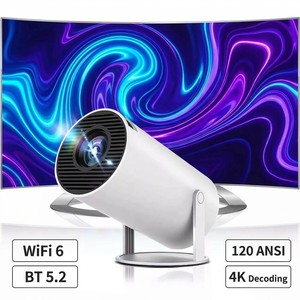 Projecteur portable HY300Pro HY300 avec WiFi, mini <span class=keywords><strong>cinéma</strong></span> maison intelligent, écran LCD, vidéo 4K, projecteur Android, Proyector - Product Image 4