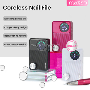 MAXSO Taladro de <span class=keywords><strong>Uñas</strong></span> Eléctrico Profesional Recargable con Motor Sin Núcleo, 35000 RPM, Inalámbrico, Carga USB Tipo-C, Bajo Ruido, <span class=keywords><strong>Lima</strong></span> Eléctrica - Product Image 2