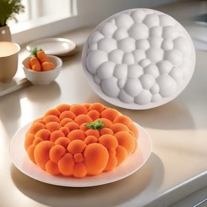 TangChu Irregular Round Creative Shape Mousse Cake <b>Silicone</b> Mold <b>Baking</b> DIY Oven Safe French Cake Kitchen - Product Image 1