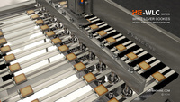 Chaîne de production de biscuits fins et sandwichs entièrement automatique en acier inoxydable, alimentée au gaz, modèle White Lover, nouvelle génération