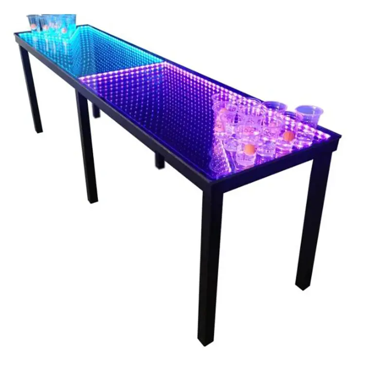 Bàn Quán Bar Cocktail Chống Nước Bàn Kính 3D Hiện Đại Đồ Nội Thất Hộp Đêm Bàn Quán Bar