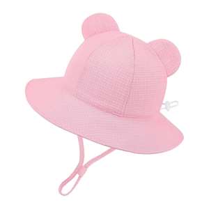 Sombreros de Bebé de Muselina 100% Algodón, Unisex, con Personajes Lindos, para Viajes, Deportes al Aire Libre, Uso Diario, para Recién Nacidos de 3 a 12 Meses, para las Cuatro Estaciones - Product Image 1