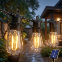 Guirlande lumineuse LED S14 pour extérieur, ampoules Edison vintage, étanches IP65, à intensité variable, pour jardin, patio, café, mariage, décoration de Noël