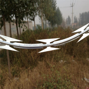 Alambre de púas tipo <span class=keywords><strong>concertina</strong></span> de alta calidad y a bajo <span class=keywords><strong>precio</strong></span>, superventas, de maquinilla de afeitar, tipo BTO-22 - Product Image 5