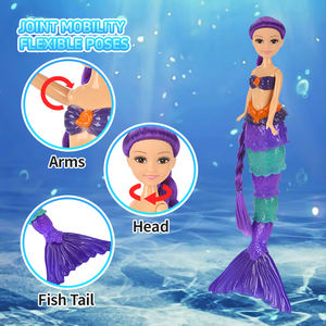Nouvelle poupée sirène <span class=keywords><strong>de</strong></span> 13 pouces pour filles, <span class=keywords><strong>cheveux</strong></span> changeants <span class=keywords><strong>de</strong></span> <span class=keywords><strong>couleur</strong></span>, poupée princesse sirène fantastique - Product Image 5