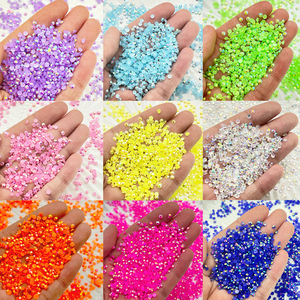 เรซิ่นไรน์สโตน 10,000 ชิ้น ขนาด 3 มม. สี <span class=keywords><strong>AB</strong></span> แบบไม่ต้องใช้ความร้อน ติดด้วยกาว 3 มิติ สำหรับตกแต่งเล็บ - Product Image 2