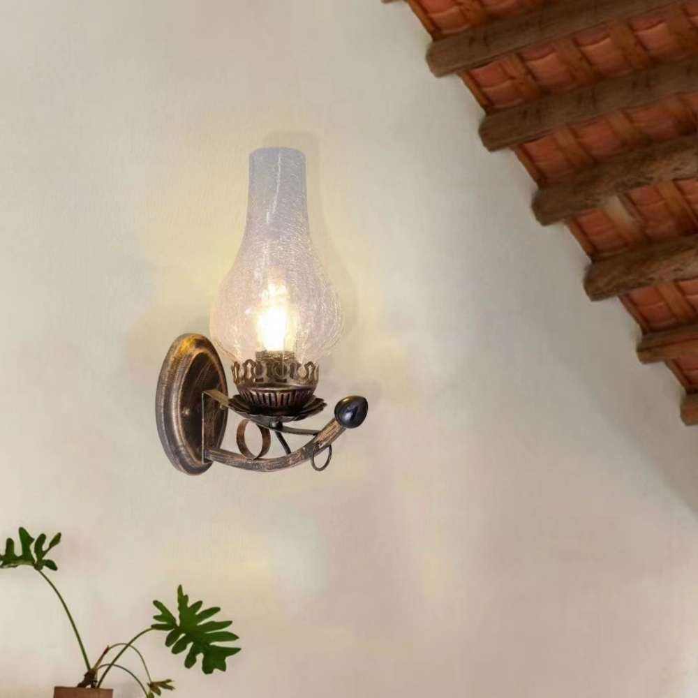 Artpad Vintage Metal Wall Glass Light Chinese Style E27 Oil Lamp with Crack  Lampshade Decoration for Bar Loft Corridor Bedroom| Alibaba.com, image size:1000x1000