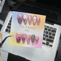 Uñas postizas DAXIANG al por mayor para mujer, estilo almendra, ataúd, cuadradas, de fabricante, a presión