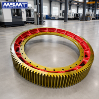 Engrenage segmenté MSMT en acier forgé sur mesure 42CrMo à grand module pour four rotatif et broyeur à boulets