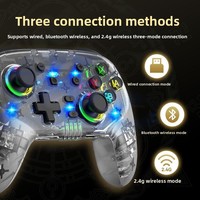 Nuevo Control de Juego Inalámbrico Universal 2.4G al por Mayor con Sensor de Movimiento de Seis Ejes e Iluminación RGB para Switch y PC