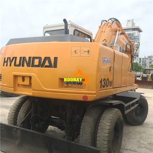 Équipement de construction d'occasion, excavatrice sur pneus Hyundai 130W en excellent état de fonctionnement/150W 130W 225W - Product Image 6
