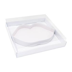 Boîte en carton pour charcuterie et friandises, en forme de lèvres, avec couvercle, pour la fête des mères et la Saint-Valentin - Product Image 3