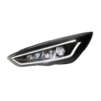 Phare de projecteur Bi-LED modifié avec DRL séquentiel compatible Ford Focus MK3 2015-2017, installation Plug and Play, amélioration du phare avant