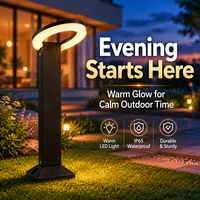 Lampadaire LED de Jardin 600MM 3000K IP65 pour Extérieur, Poteau Lumineux Paysager 18W 12W, Vente en Gros