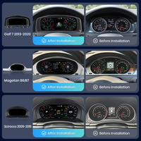 Tableau de bord numérique Junsun 12,3'' pour VW Golf 7 Scirocco Golf 6 MK7 Passat B8 B6 Tiguan Sharan, cockpit d'instruments virtuels