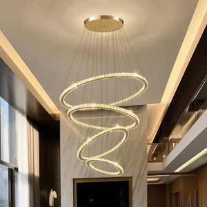 Italian Luxury Smart Chandelier Remote <strong>Control</strong> Iron for Grand Sophisticated Living Rooms <strong>Double</strong>-Height Villas Duplexes-AC - Product Image 2