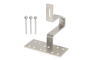 Système de fixation pour tuiles solaires photovoltaïques EmperySolar, en aluminium, acier au carbone, galvanisé à chaud - Product Image 2