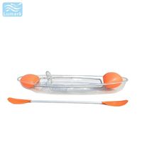 Kayak PC 1 place avec siège transparent et sac flottant, kit de réparation inclus, pour la pêche, en provenance de Chine, Lumark, vente chaude