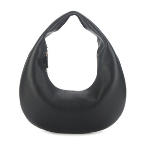 Spring/Summer High-End Women's <b>Handbag</b> Luxury Simple Fashion Cowhide Tote Bag <b>Medium</b> Size Oval Genuine Leather Denim Tanjing - Product Image 1