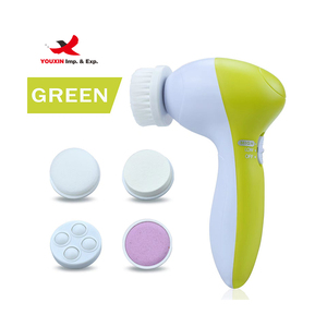 Cepillo Facial Electrónico 5 en 1 para Limpieza Profunda, Exfoliación, Lavado y Masaje con Cabezales Reemplazables - Product Image 2