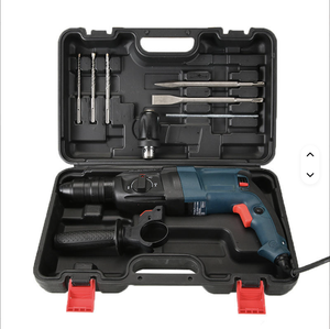 Nuevo Martillo Demoledor Industrial de Alta Potencia 220V, Rompedor de Concreto Rotatorio, Juego de Taladro de Impacto con Mandril SDS, Bricolaje 26mm DH-1200 - Product Image 6