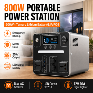 Stazione di Alimentazione Portatile Professionale 600Wh con Involucro in Metallo e Onda Sinusoidale Pura per Campeggio, Attrezzature Outdoor e Uso di Emergenza - Product Image 2