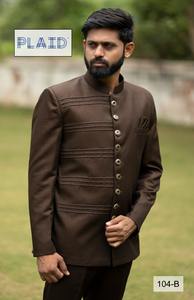 Ensemble de costumes de mariage pour hommes avec un gilet et un pantalon élégants fabriqués pour les fêtes, les réceptions et les rassemblements festifs. - Product Image 5