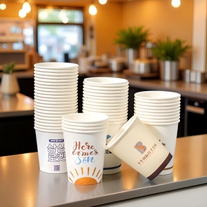 Tùy chỉnh 2.5oz 60ml Kraft cốc giấy tường duy nhất thiết kế chống thấm nước với nước dựa trên lớp phủ PE Espresso dùng một lần sử dụng thủ công - Product Image 1