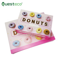 Boîte de présentation de beignets recyclable personnalisable Stratification brillante UV Avantage pour l'impression de logo pour la boulangerie Mochi Snacks Industrie alimentaire