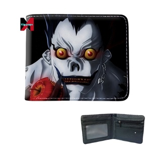 Death Note Anime Wallet - PU Leather Card Holder Purse For Cosplay Or Daily Use, Black, 9.8x11cm