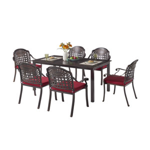 Set <span class=keywords><strong>di</strong></span> Tavolo e Sedie da Esterno in Alluminio Premium Antiruggine, Arredamento Resistente alle Intemperie <span class=keywords><strong>per</strong></span> Patio, Cortile, Giardino - Product Image 1