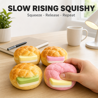 Jouet Squishy Ananas à Remontée Lente, avec Croûte Entrecroisée et Remplissage Central, Mignon, Anti-Stress, Cadeau de Bureau