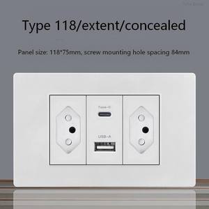 Panneau ignifuge pour PC, norme brésilienne, interrupteur 20A et prise murale 10A, avec 3 interrupteurs de prise AC - Product Image 4