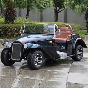 ZHENDA Voiture Classique Personnalisée Mini Noire pour Visites Extérieures, Nouvelle Énergie Électrique, Structure en Acier, Garantie 2 Ans, Luxe - Product Image 2