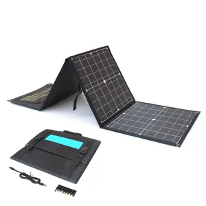 도매 야외 휴대용 유연한 태양 전지 패널 100W 전력 단결정 실리콘 태양 광 발전기