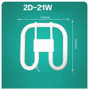 Lampe fluorescente 2D HoneyFly 10W 16W 21W 38W en forme de papillon, 3 couleurs primaires, 4 broches, carrée, pour plafond domestique, à économie d'énergie - Product Image 5