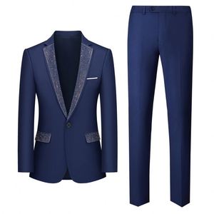 Costume trois pièces classique noir pour homme, taille S-6XL, pour mariage et soirée, veste, pantalon et gilet, coupe ajustée, grande taille - Product Image 5