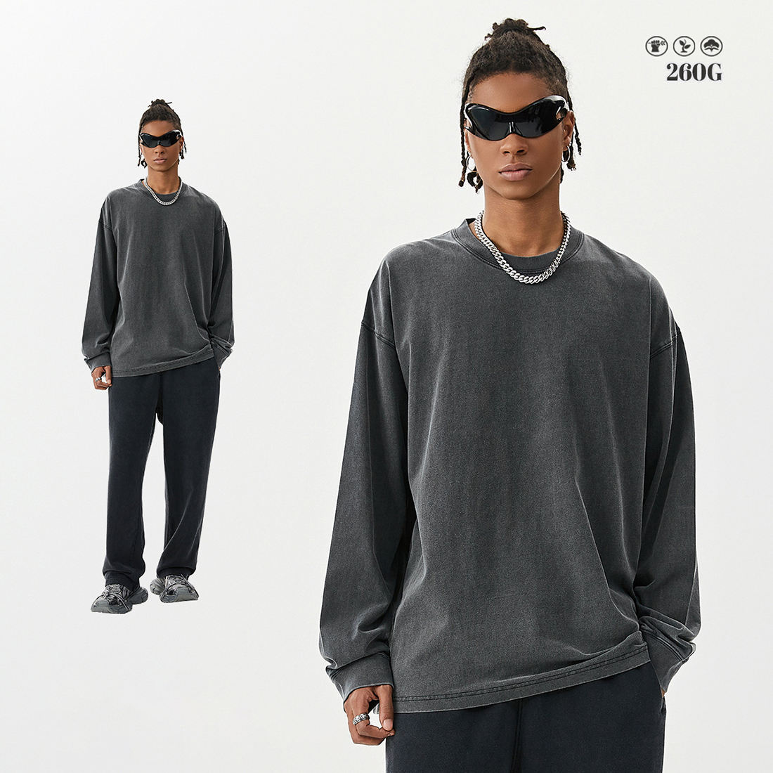 Batik powder stir-fried black