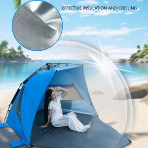 Tente de plage pliable automatique E-RIKE avec protection UV, personnalisable, pour l'été, abri de plage extérieur - Product Image 5