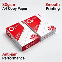 Papel Multiusos A4 para Impresora, Fabricado en China, 80 g/m², Superficie Lisa, 100% Pulpa de Madera Virgen, Papel Blanco para Oficina
