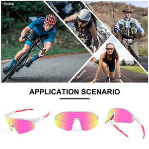 偏光<span class=keywords><strong>z87</strong></span>安全マウンテンバイクライディングロードスポーツサングラス男性サイクリング用特大野球サングラス - Product Image 6