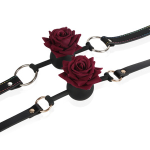 Silicone traspirante rosa palla Gag per adulti BDSM gioco a bocca aperta fissazione orale pizzo fiore <span class=keywords><strong>Bondage</strong></span> ingranaggio per le donne e le coppie - Product Image 1
