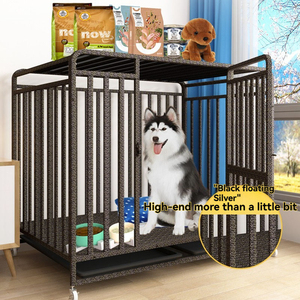 กรงสุนัขแบบพกพาพับได้ โครงเหล็กแข็งแรงทนทาน ขนาดใหญ่พิเศษ พร้อมตัวล็อคแบบกด - Product Image 4